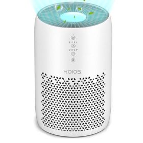 KOIOS Air Purifier for Home Large Room 861 sq ft; High CADR H13 True HEPA Air Filter Cleaner Odor Eliminators; Ozone-Free; EPI153 White
