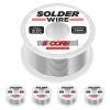 Solder Wire 5 Pack Rosin Core Flux Soldering Wire 63/37 63% Tin (Sn)37% Lead (Pb) 1 pc 50 gms 5 Core solder wireRatings Best Deal (5 Pieces)