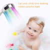 LED Shower Head Handheld Color-Changing Automatically Hydropower without Batteries