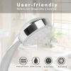 LED Shower Head Handheld Color-Changing Automatically Hydropower without Batteries