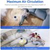 Mooka Air Purifier for Home; True HEPA Air Cleaner ; Activated Carbon Filter; Up to 540 sqft; KJ120G-C10; White