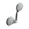 large amount of water Multi Function Dual Shower Head - Shower System with 4." Rain Showerhead, 6-Function Hand Shower, Chrome