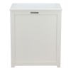 Oceanstar Storage Laundry Hamper, White