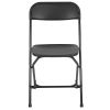 Hercules™ Series Plastic Folding Chair - Black - 650LB Weight Capacity Comfortable Event Chair - Lightweight Folding Chair -