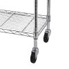 5-Tier NSF-Certified Steel Wire Shelving with Wheels