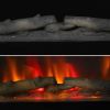 ZOKOP SF311-36 36 Inch 1400W Wall Hanging / Fireplace Single Color / Fake Wood / Heating Wire / With Small Remote Control Black