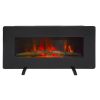 ZOKOP SF311-36 36 Inch 1400W Wall Hanging / Fireplace Single Color / Fake Wood / Heating Wire / With Small Remote Control Black