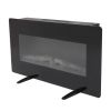 ZOKOP SF311-36 36 Inch 1400W Wall Hanging / Fireplace Single Color / Fake Wood / Heating Wire / With Small Remote Control Black