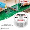 Solder Wire 5 Pack Rosin Core Flux Soldering Wire 63/37 63% Tin (Sn)37% Lead (Pb) 1 pc 50 gms 5 Core solder wireRatings Best Deal (5 Pieces)