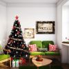 6ft 1600 Branches PVC Christmas Tree Black--Substitution code: 36564136