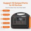 OUPES 1800W Portable Power Station Emergency Power for Home Backup Camping