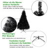 6ft 1600 Branches PVC Christmas Tree Black--Substitution code: 36564136