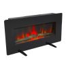 ZOKOP SF311-36 36 Inch 1400W Wall Hanging / Fireplace Single Color / Fake Wood / Heating Wire / With Small Remote Control Black