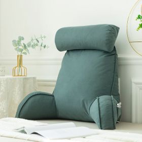 Ice Silk Latex Bedside Cushion Soft Case (Option: Emerald Green-Bamboo Charcoal Package)