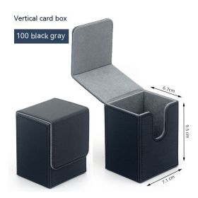 Vertical Card Box Card Storage Box (Option: Black Gray-80)