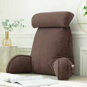 Ice Silk Latex Bedside Cushion Soft Case (Option: Coffee-Bamboo Charcoal Package)