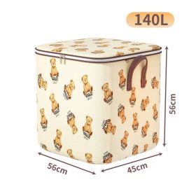 Clothes Quilt Finishing Moving Packing Artifact (Option: Teddy Bear 140L-Style 1)
