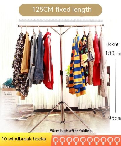 Removable Clothes Hanger Foldable And Portable Clothes Rack Selling Display Shelf Floor
