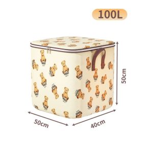 Clothes Quilt Finishing Moving Packing Artifact (Option: Teddy Bear Joint Name 100L-Style 1)