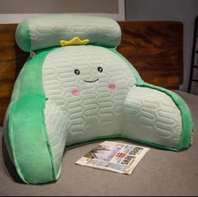 Summer Latex Ice Silk Cartoon Lumbar Pillow (Option: Big Face Dinosaur Ice-65x43cm)