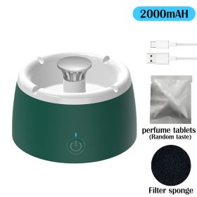 Anion Purification Practical Ash Ashtrays Air Purifier Ashtray for Filtering Second-Hand Smoke Remove Odor Smoking Home Office (Color: Ashtray-white-green)