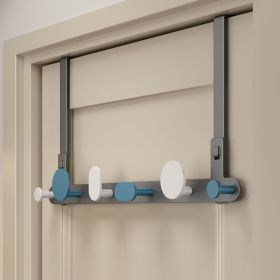 Over The Door Hooks Door Hanger Fit for 1-3/8" to 1-3/4" Standard Doors (Color: Black)