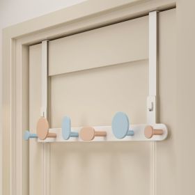 Over The Door Hooks Door Hanger Fit for 1-3/8" to 1-3/4" Standard Doors (Color: White)
