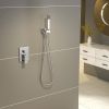 12 Inches Rain Mixer Shower Combo Set Rainfall Wall Mounted Dual Shower Head System