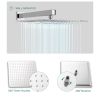12 Inches Rain Mixer Shower Combo Set Rainfall Wall Mounted Dual Shower Head System