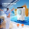 VEVOR Evaporative Air Cooler, Oscillating Swamp Cooler with Adjustable 3 Speeds, Portable Air Cooler for Indoor/Outdoor Use