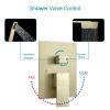 12 Inches Rain Mixer Shower Combo Set Rainfall Wall Mounted Dual Shower Head System