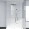 12 Inches Rain Mixer Shower Combo Set Rainfall Wall Mounted Dual Shower Head System