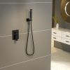 12 Inches Rain Mixer Shower Combo Set Rainfall Wall Mounted Dual Shower Head System