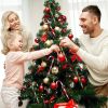 Christmas Candy Canes Acrylic Xmas Tree Pendants Xmas Party Crutch Hanging New Year Christmas Party Home Decoration Gifts