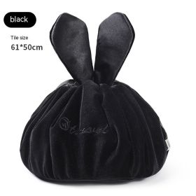 Internet Celebrity Large Capacity Cute Makeup Supplies Storage Bag (Color: Black)