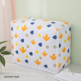 Home Clothes Organizer Dust-proof Seasonal Quilt Buggy Bag (Option: Summer Style-Large)