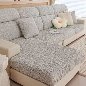 All-inclusive Seersucker Stretch Sofa Cover (Option: Gray-Imperial Concubine)
