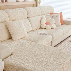 All-inclusive Seersucker Stretch Sofa Cover (Option: Beige-Imperial Concubine)