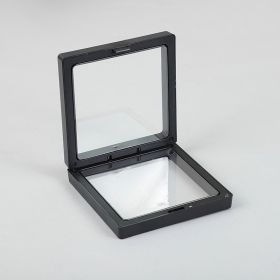 Anti-oxidation PE Film Jewelry Storage Box Color Film Suspension Box (Option: Black-9 × 9 × 2cm)