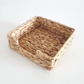 Gourd Reed Storage Basket Napkin Box (Option: Primary Color-22cmx22cm7cm)
