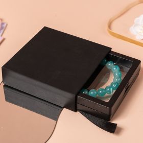 Anti-oxidation PE Film Jewelry Storage Box Color Film Suspension Box (Option: Classic Black-11 × 11 × 2cm)