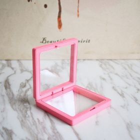 Anti-oxidation PE Film Jewelry Storage Box Color Film Suspension Box (Option: Rose Red-11 × 11 × 2cm)